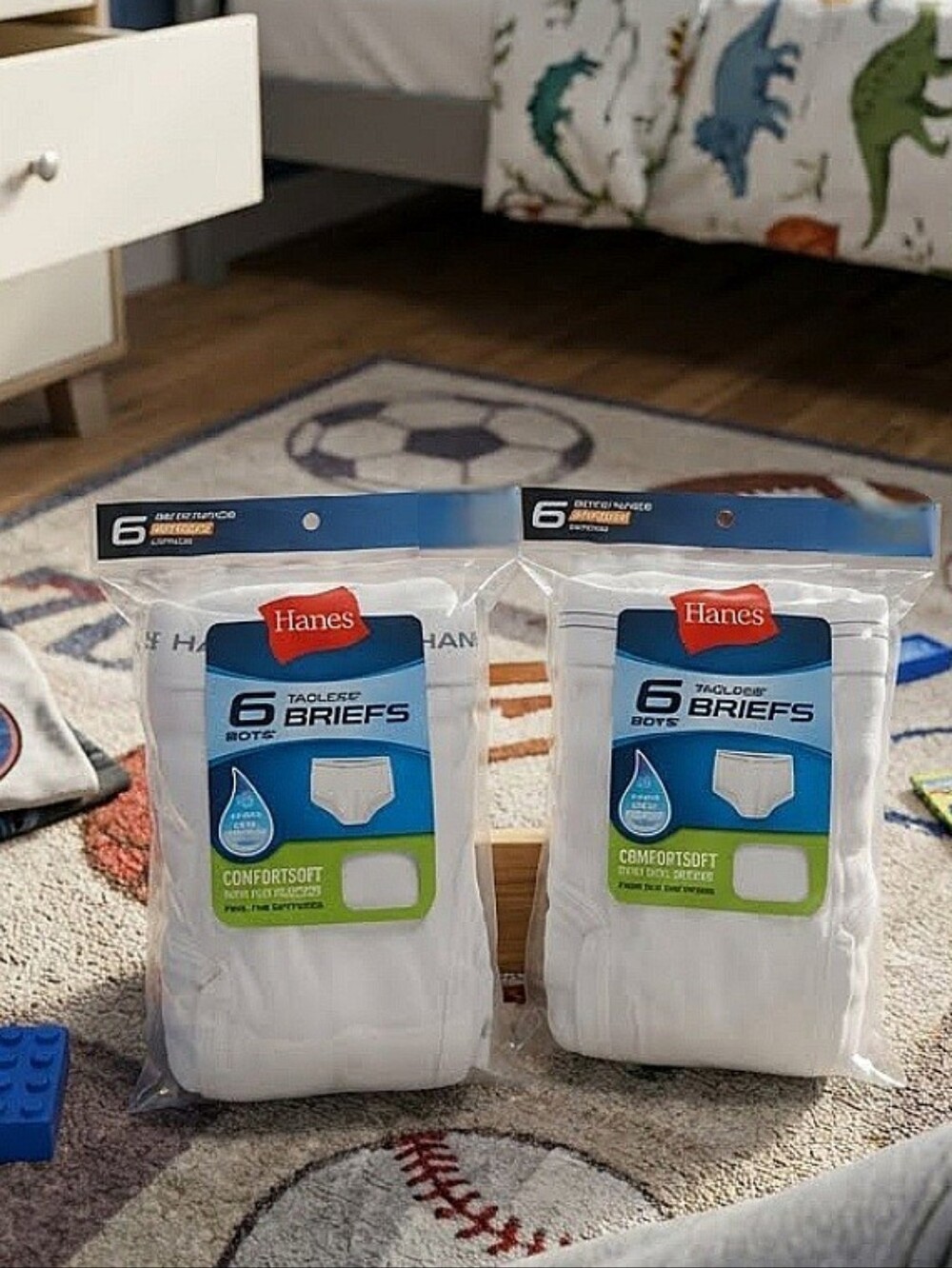 2 Packs Of Boys White Briefs